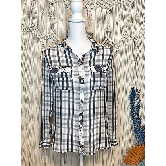 NWOT Paige 100% Silk Floral Blouse Size S - Picture 2 of 8